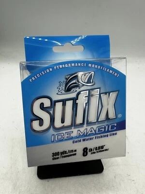 Línea de pesca Sufix Ice Magic - Prueba transparente de 8 lb - 300 yardas 603-108 Foto 1 de 4