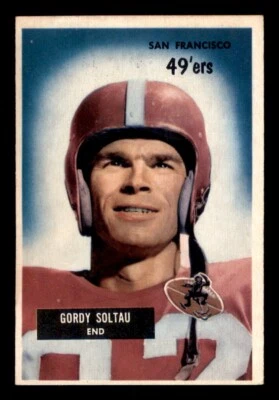 1955 Bowman Football #66 Gordon Soltau VG/EX *e2 - Image 1 of 2