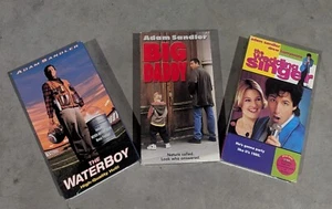 Adam Sandler Movie Lot VHS The Waterboy, Big Daddy, The Wedding Singer. - Picture 1 of 3