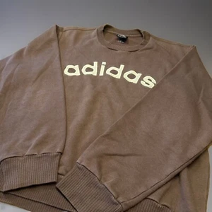 Vintage Style Adidas Pullover Braun Crewneck top, XL Roundneck Creme Y2K Retro - Bild 1 von 8