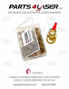 CANDELA PREMIUM WINDOWS FOR DISTANCE GAUGE 755 & 1064. (10PK) MGL , MGY - Picture 1 of 1
