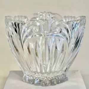 Oneida Crystal Vase Dish Bowl Augustina Pattern 4” Tall - Picture 1 of 6