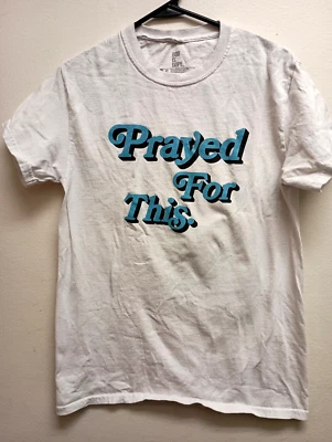 God is Dope Prayed for This Men's Small White Short Sleeve T-Shirt. - Image 1 of 3