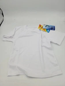 New Kanu Surf Toddler Boys 4T Short Sleeve UPF 50+ Rashguard Swim White Shirt - Picture 1 of 6