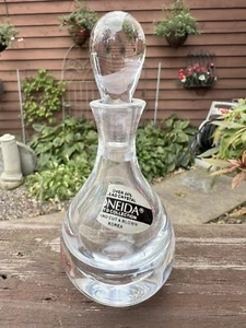 Oneida Parfum Flakon Bleikristall Träne Stopfen handgeschliffen mundgeblasen Glas Vintage - Bild 1 von 9