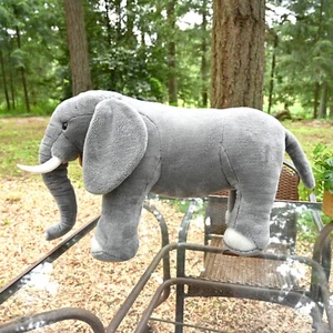 SOFT Cute Melissa And Doug XL Elephant Stuffed Animal Toy Plush stuffy HUGGABLE! - Picture 1 of 10