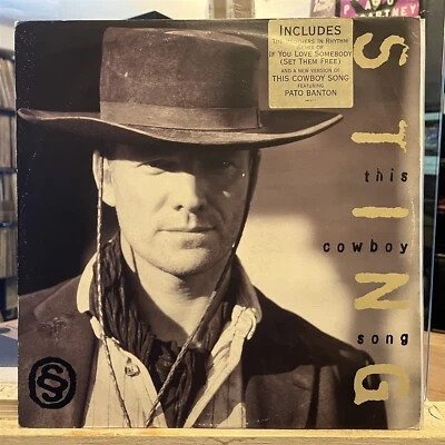 [ROCK/POP]~EXC 12"~STING~PATO BANTON~This Cowboy Song~Demolition Man~[1995]~UK I - Image 1 of 4
