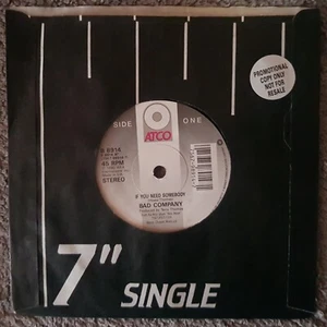 Bad Company/If You Need Somebody/1990 Atco/B 8914/7" vinyl/Promo sticker - Picture 1 of 4