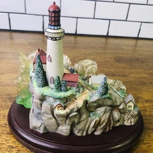 Lenox 1999 "Light at the Edge" Scott Spicer Lighthouse Sculpture Collection Wave - Picture 1 of 7
