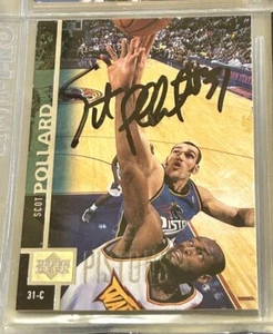 Scot Pollard 1997-98 Upper Deck UD Rookie Signature Signed Autograph AUTO RC TTM - Picture 1 of 2