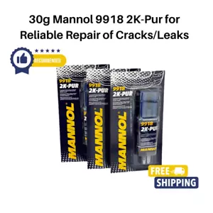Mannol 9918 2KPur 30 g para reparación fiable de grietas/fugas, madera, plástico, metal - Imagen 1 de 1
