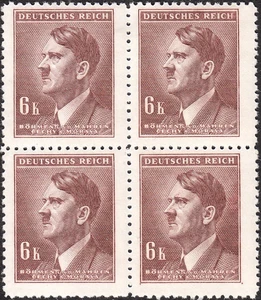 Stamp Germany Bohemia B&M Mi 105 Sc 78 Block 1942 WW2 3rd Reich Hitler MNH - Picture 1 of 1