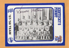 Vernon Hatton Kentucky Wildcats AUTO Signed 1988 Card #136 1958 NCAA Champs 9Q