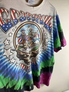Vintage Grateful Dead Wave That Flag Revolutionary 1993 flüssigblau Batik Shirt XL - Bild 1 von 11