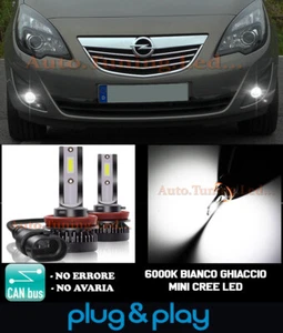 OPEL MERIVA B LAMPADE FENDINEBBIA H10 LED CAMBUS BIANCO GHIACCIO 8000LM - Imagen 1 de 5