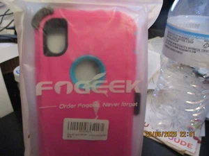 Fogeek Case For Iphone XR Rose & Green + Belt Clip Holster Very Pink - Photo 1 sur 3