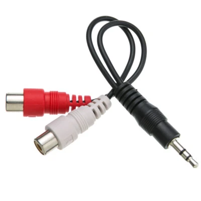 3.5mm Male  to Two RCA Stereo Female Adapter Cable-AVU - Image 1 of 4
