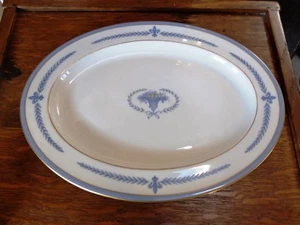 Vintage Regal Lamberton Ivory China Puritan Fleur de Lis 12 Inch Platter - Picture 1 of 5