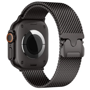 Correa de malla milanesa para Apple Watch Ultra/10/9/8/7/6 hebilla estilo paracaídas - Imagen 1 de 34