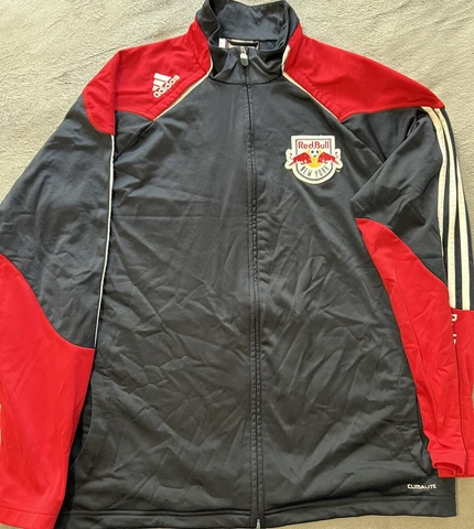 New York Red Bulls Jacket Mens Large Full Zip Track Jacket Cover
