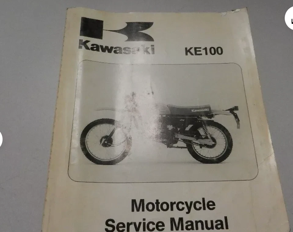 Kawasaki KE100 1979 1985 1991 1996 manual de taller de servicio OEM 99924-1011-06 OEM Foto 1 de 1