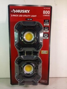 Husky 2 pack LED utility light 800 lumens 