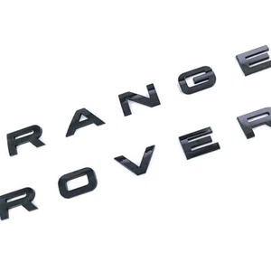 2Set Gloss Black Front&Rear Liftgate Emblem For RANGE ROVER Letters Sport Evoque - Picture 1 of 6
