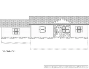 Full Set of single story 2 bedroom house plans 1,220 sq ft  - Picture 1 of 6