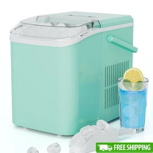 Portable Ice Maker Machine Self-Cleaning Compact Countertop Ice W/ Scoop Basket - Picture 1 of 7