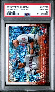 Francisco Lindor 2015 Topps Chrome Update #US286 RC PSA 10 METS - Picture 1 of 2