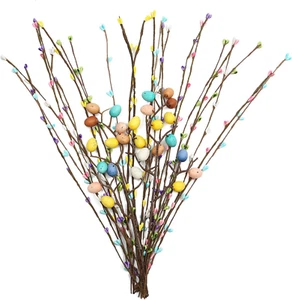 26PCS Artificial Easter Spray Vine,Easter Decorations,Easter Egg Twig Branches f - Picture 1 of 7