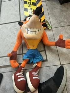 Crash Bandicoot 2001 22" Stuffed Plush Toy Play by Play W/ Tags Vintage - Picture 1 of 3