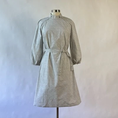 60s Marimekko Design Research Mod Zip Mock Neck Dress Annika Rimala Print M/L - Image 1 of 4