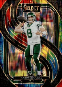 2024 Select Prizm Tie Dye #126 Aaron Rodgers 17/25 - casi nuevo-como nuevo - Imagen 1 de 2