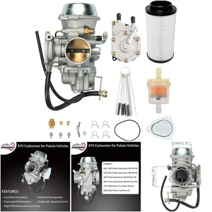 Carburatore Carb 2001-2005 2010-2012 Polaris Sportsman 500 4X4 HO 1997-2009 - Foto 1 di 8