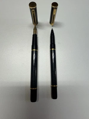 Waterman Laureat FP, Dark Green Marble, Made In France Fountain & Ballpoint Set - Image 1 of 4