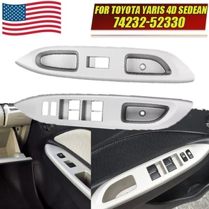 LH RH Window Upper Lift Switch Trim Panel Cover For Toyota Yaris 2007-2010 Sedan - Picture 1 of 7