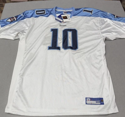 Tennessee Titans Jersey Mens 60 NFL Football Vince Young Reebok UT Texas NEW VTG - Image 1 of 4