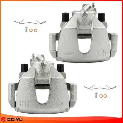 Pair Front Disc Brake Calipers w/ Bracket For 2004 MAZDA 3 2.0L Foto 1 de 4