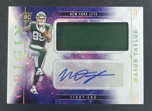 2025 Panini Origins Mason Taylor Rookie Jumbo Patch Auto RPA RC READ - Picture 1 of 2