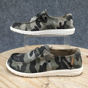 Hey Dude Shoes Womens 9 Wendy Camo Sneakers Multicolor Lace Up Low Top Comfort - Picture 1 of 16