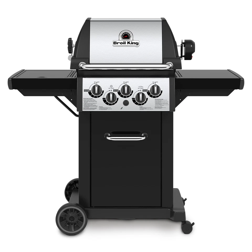 Parrilla de 3 quemadores Broil King Monarch 390 en carro de 2 ruedas con quemador lateral, 22", LP Foto 1 de 1
