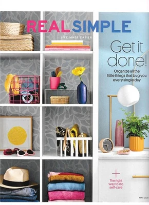Real Simple Magazine May 2025 - Organize - Image 1 of 3