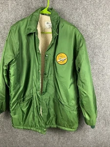 West Wind men’s L Spangler seed company nylon Sherpa lined jacket Vintage Work - Picture 1 of 11
