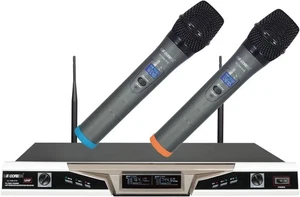 Sistema Microfonico Portatile Doppio 5 Core 5C-WM-67S VHF Wireless con Display - Foto 1 di 5