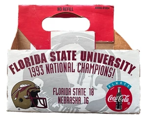 1993 FSU Florida State Seminoles National Champions Football Coca-Cola Holder - Picture 1 of 5