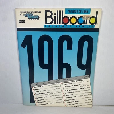 The Best of 1969 Billboard Songbook Series Piano Guitar Vocal - Image 1 of 4