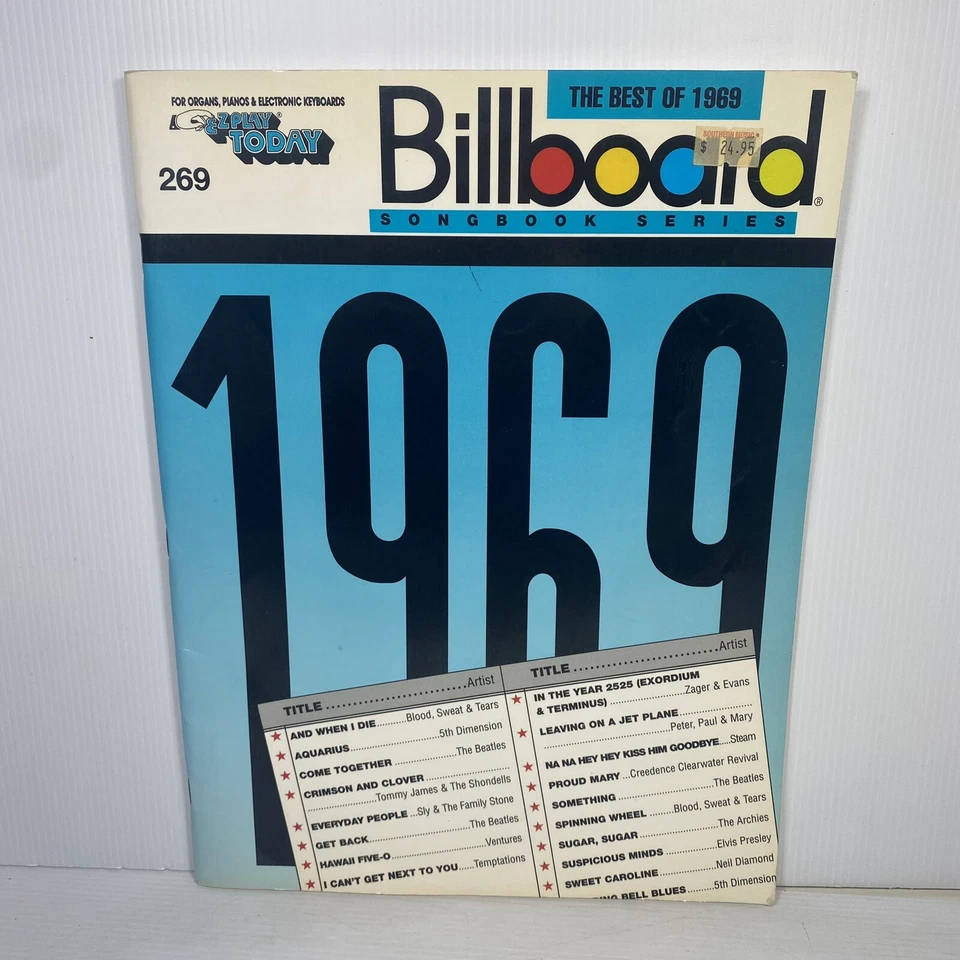 The Best of 1969 Billboard Songbook Series Piano Guitar Vocal - Image 1 of 4