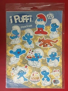 I PUFFI SCHLUMP STICKERS Dynit Peyo (2012) 13 adesivi in blister NUOVO/SIGILLATO - Foto 1 di 2
