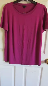 SIZE 1X Lafayette 148 New York FREE Short Sleeve Blouse Top NWT $228 - Picture 1 of 3